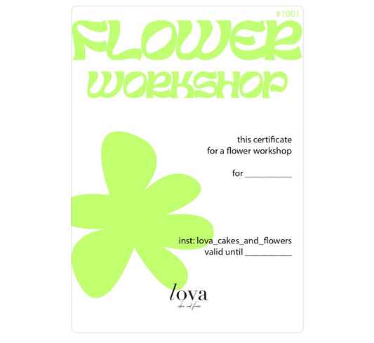 Flower Workshop certificate
