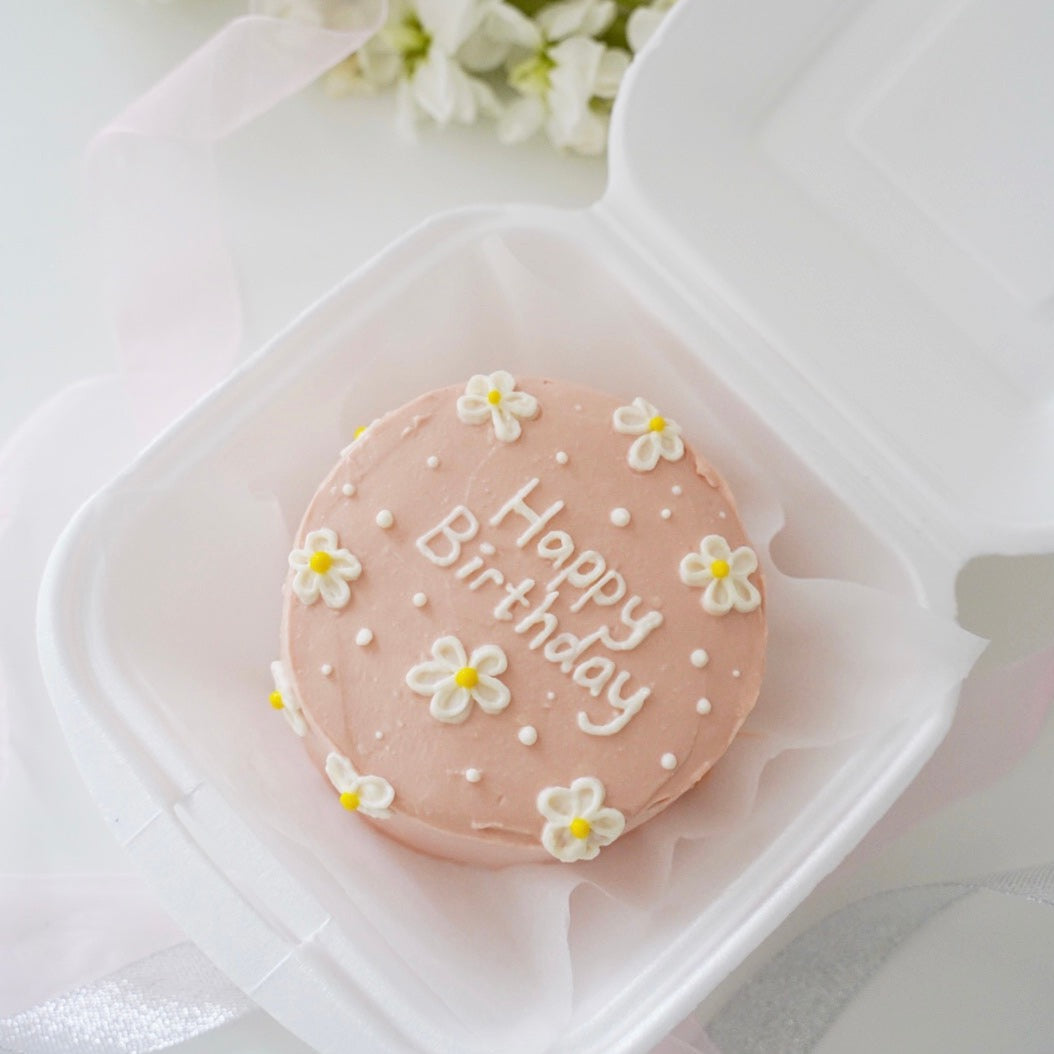 Bento cake flowers design 