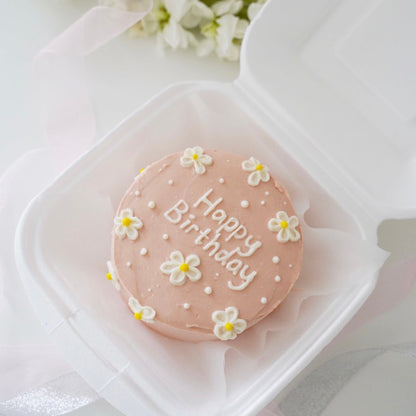 Bento cake flowers design 