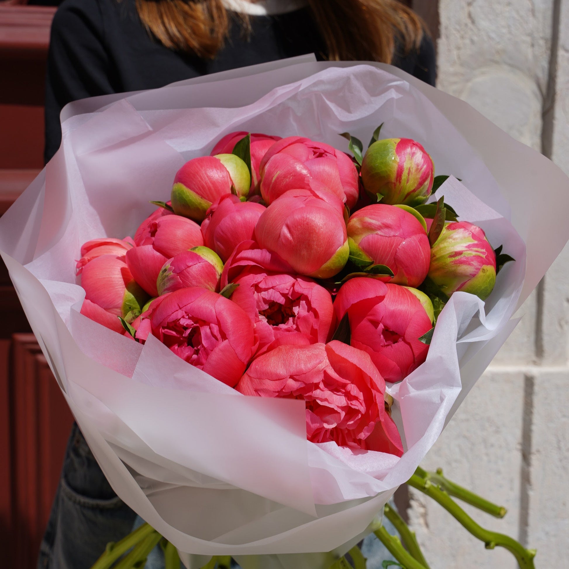 Coral Sharm peonies in Lisbon order online