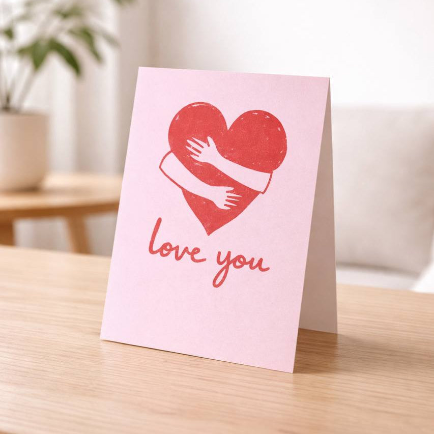 st Valentines message card